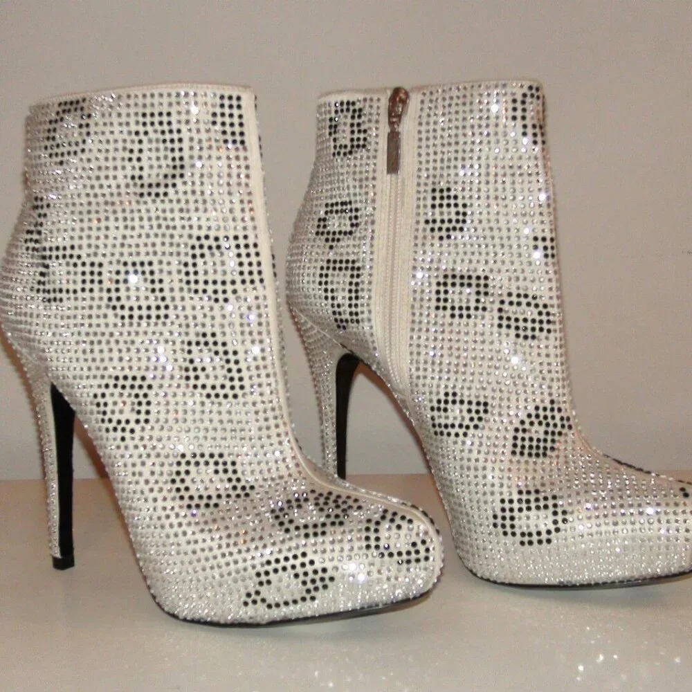 NWOB Report Signature Clarkson Rhinestone Bootie